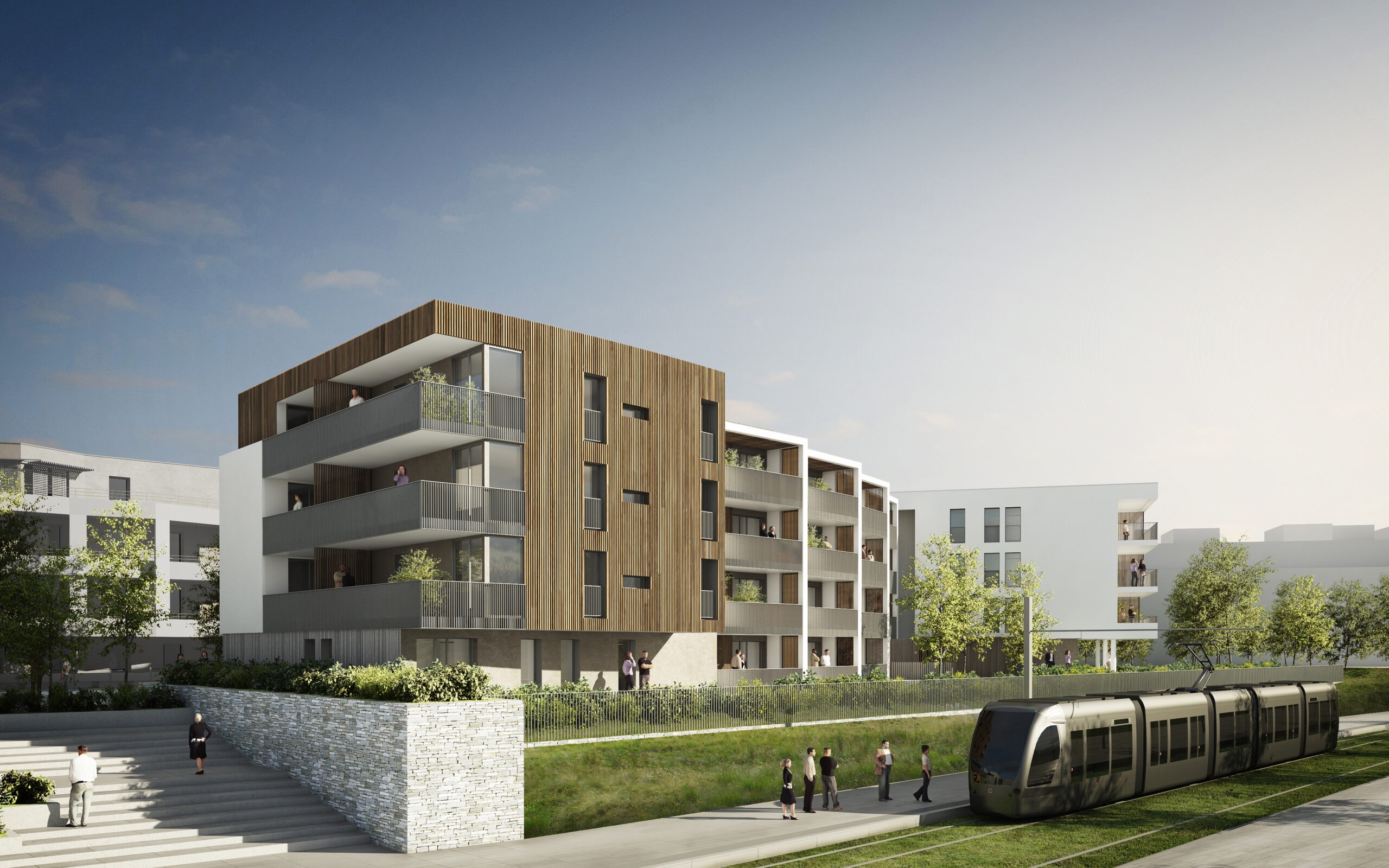 Lire la suite à propos de l’article Résidence de 35 logements sociaux | ZAC des Grisettes, Montpellier (34)​ | Ateliers 2/3/4/