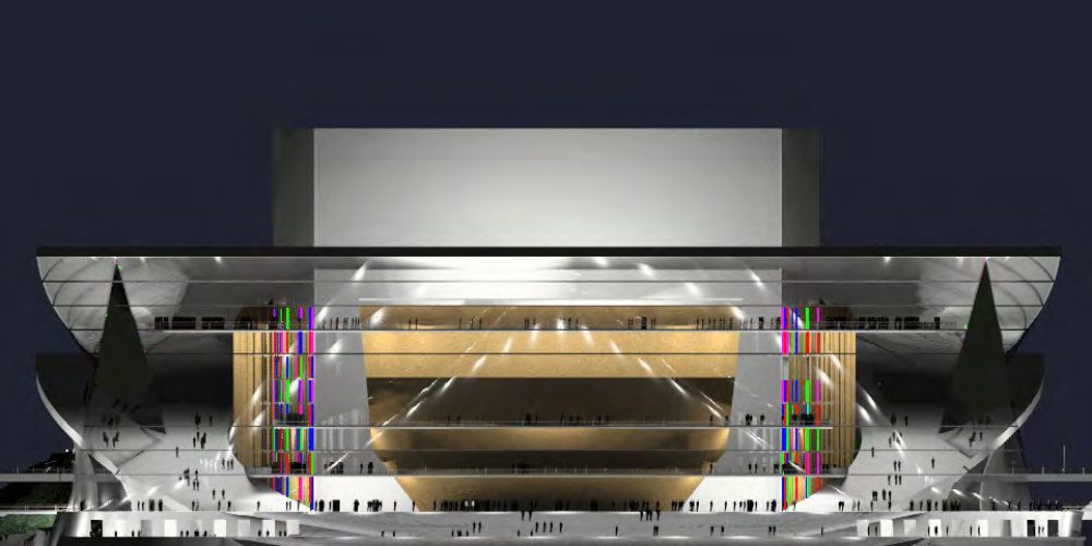 façade de nuit